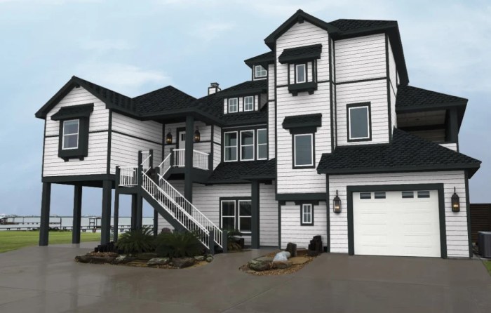 White Siding with Black Trim: Exterior Design Trends